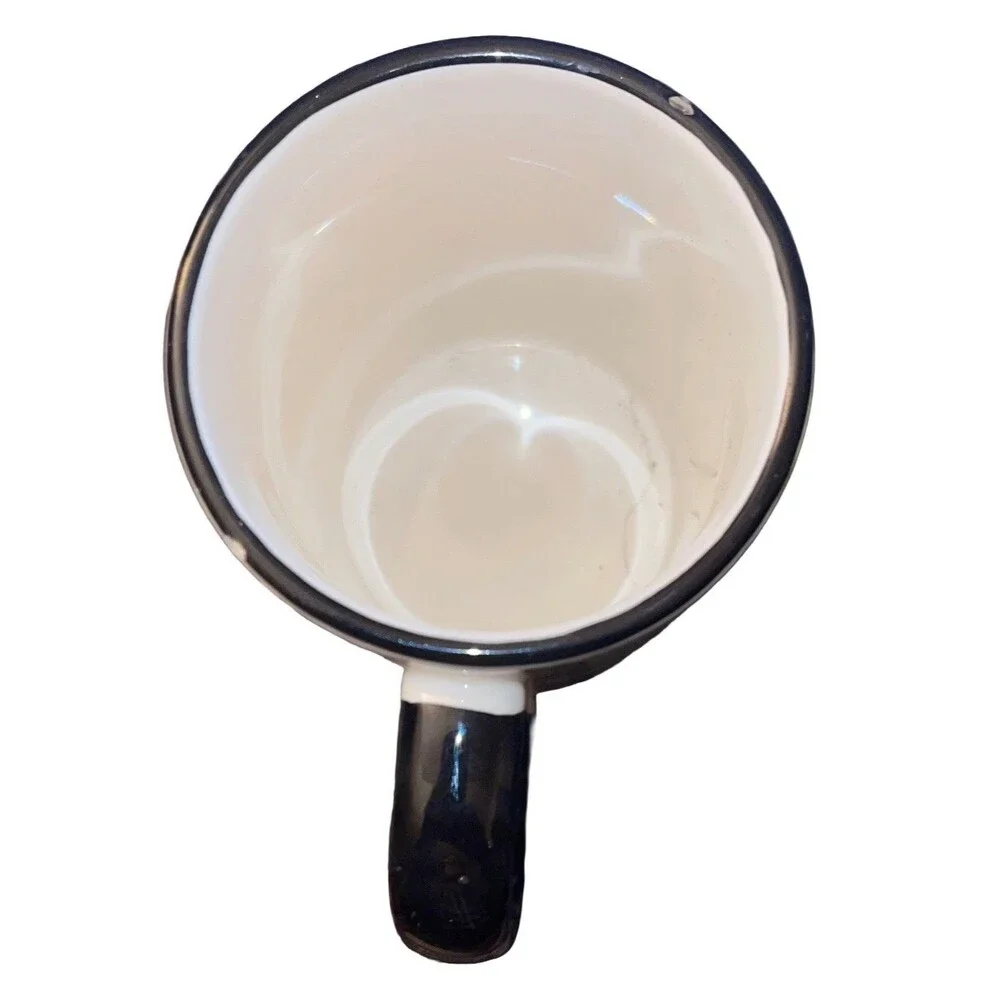 Disney Parks Main Street USA Magic Kingdom Walt And Mickey Black White Mug 16oz